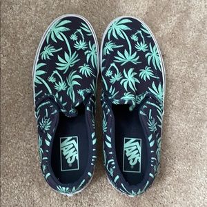 Palm Tree Slip on Vans